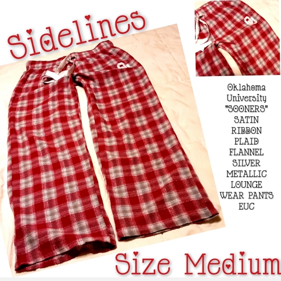 Sideline Other - Sideline Plaid Flannel Oklahoma Univ Pants Size M
